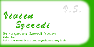 vivien szeredi business card